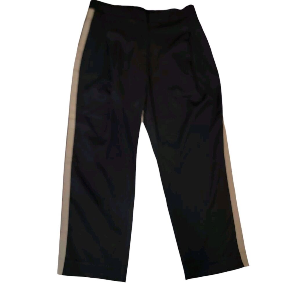 P.E NATION Pants Womans Large 3XL  Black DOWNTOWN Pant Stripe Side Streetwear